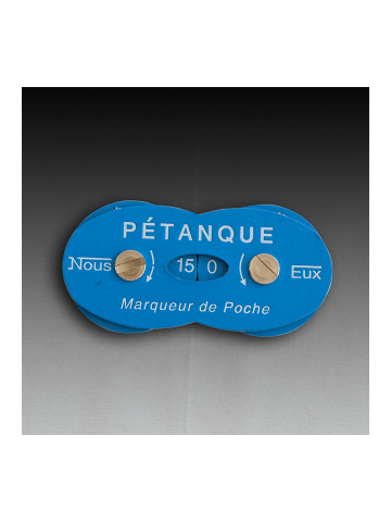Marqueur de score pétanque format poche - MS Pétanque bleu/rouge MS  PETANQUE