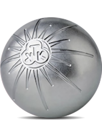 KTK Grand soleil boule de pétanque carbone blanche tendre