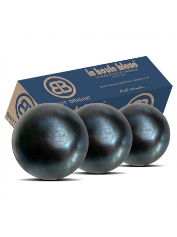 La Boule Bleue Brut origine carbone 125 Boule de pétanque Demi-Tendre