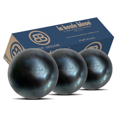 La Boule Bleue Brut origine carbone 125 Boule de pétanque Demi-Tendre