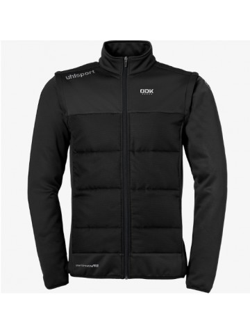 ODDEKA black removable sleeve jacket